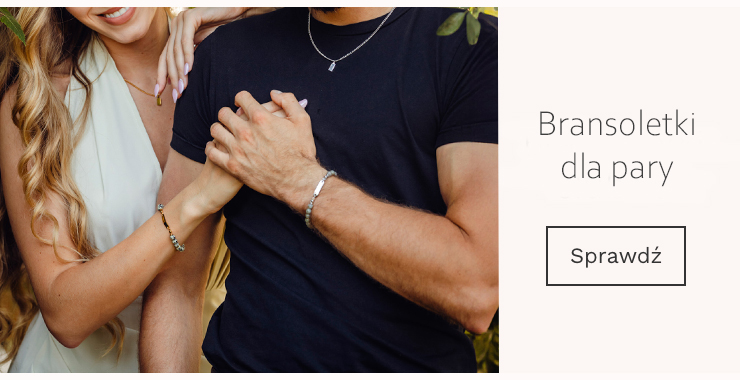 Bransoletki z grawerem dla pary 