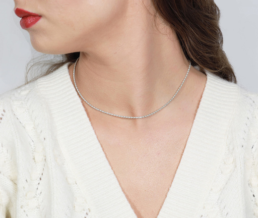 1582/4 Łańcuszek srebrny p.925 popcorn