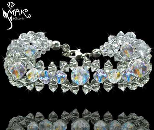 KLP151/crystal ab biżuteria ślubna komplet