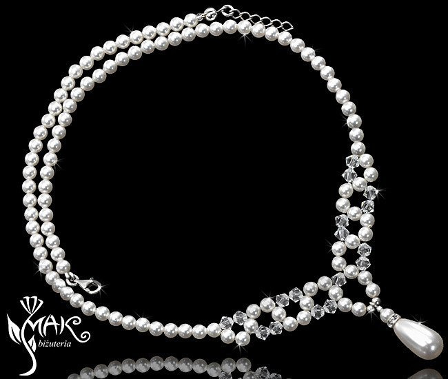 NK 161 NASZYJNIK Z KRYSZTAŁÓW SWAROVSKI ELEMENTS