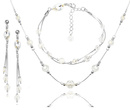 1363 komplet srebrny 925 z kryształkami