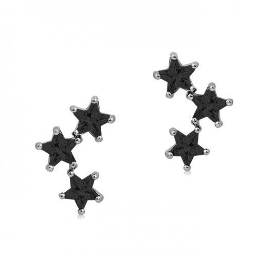 Kol  599/132  kolczyki  kryształy białe złoto