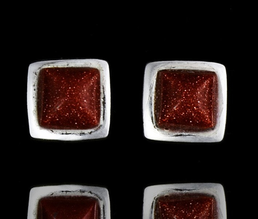 480/122 kolczyki srebrne w kształcie kwadratów