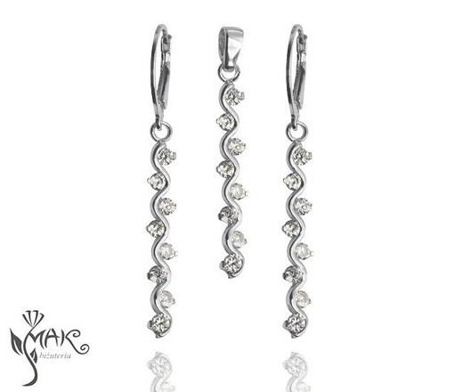 W480/12 WISIOREK SREBRNY Z CYRKONIĄ