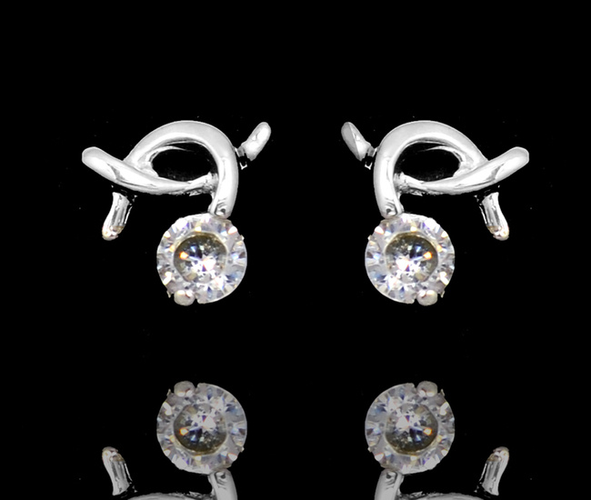 480/438 kolczyki srebrne 925  z cyrkonią