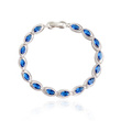 Br599/1027 bransoletka z cyrkoniami niebieskimi 