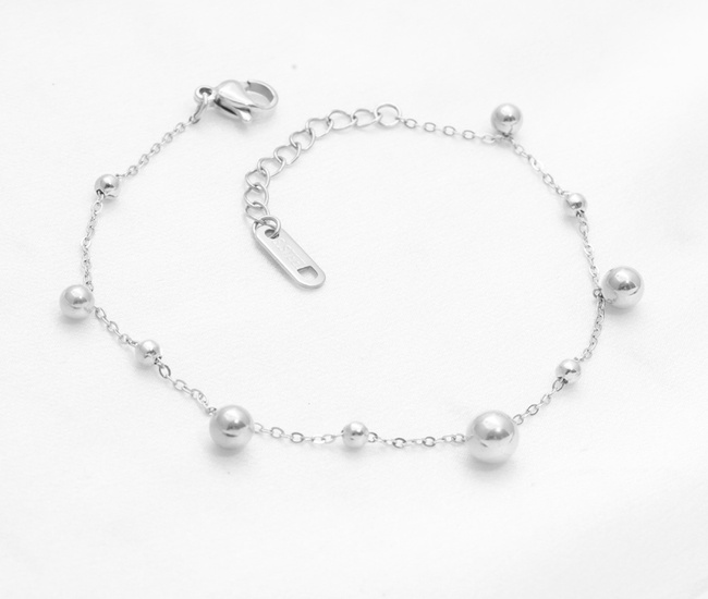 Bransoletka z kuleczkami, stal szlachetna 1857/26