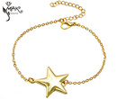 BR695 BRANSOLETKA pozłacana gwiazda grawer