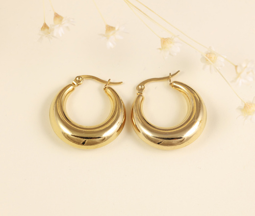 599/1118 Kolczyki stalowe dmuchane koła