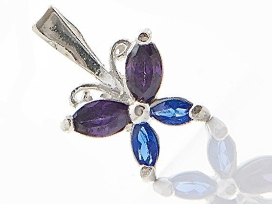 W231 WISIOREK SREBRO MOTYLKI.