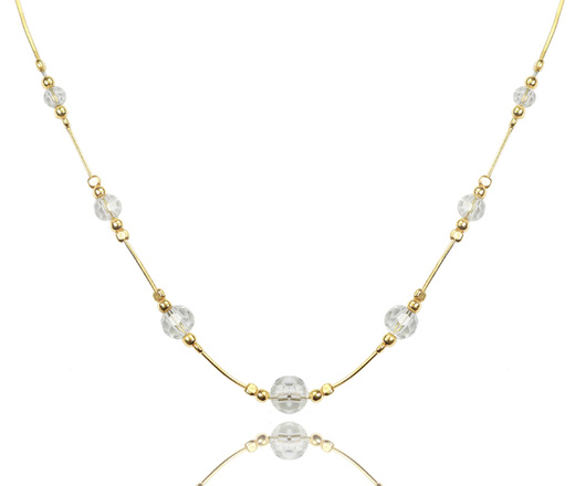 1363 komplet srebrny pozłacany z kryształkami