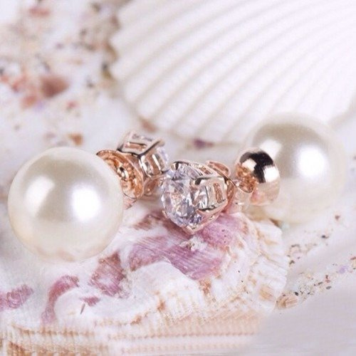 Kol  599/56  kolczyki kryształy złocone kule