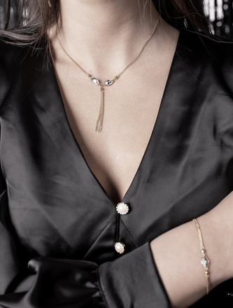 1449 naszyjnik srebrny 925 wisiorek z kryształki