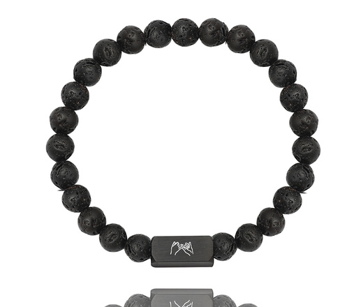 bransoletki dla pary z kamieniami naturalnymi 1750/3 i grawerunkiem 2 szt.