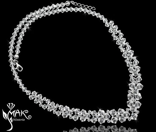 160 crystal bransoletka kryształowa srebro 925