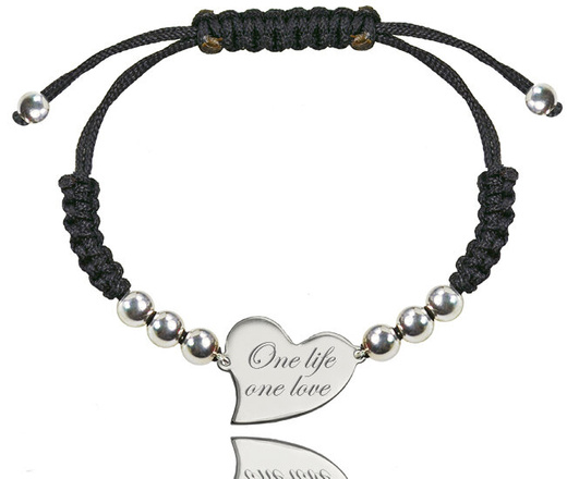 667 bransoletka dla babci z grawerem srebrna 925