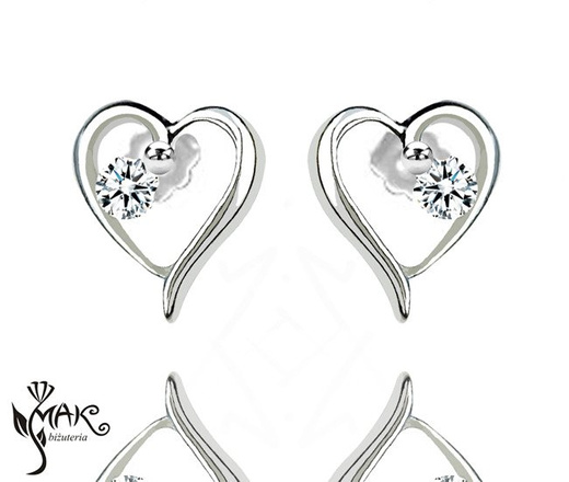 KPL802 serca KOMPLET celebrytka + pudełko z grawerem