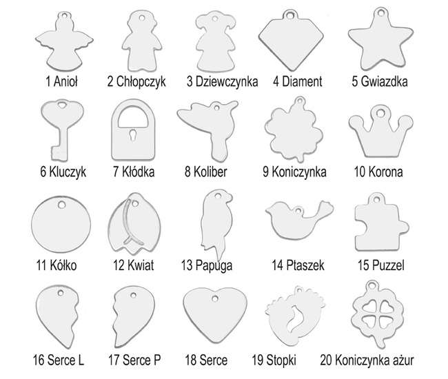 Dodatkowa zawieszka do bransoletki mała 10 mm , wisiorek srebrny