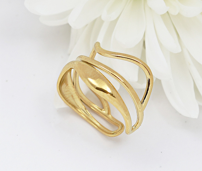 Pierscionek fale warstwowy regulowany 1878/2