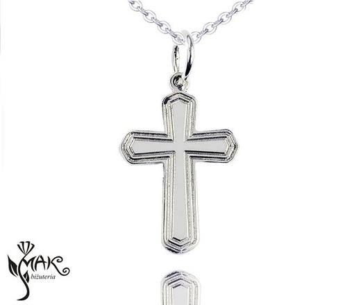 W792/2 NASZYNIK SREBRNY KRZYŻYK SREBRNY BIERZMOWANIE CHRZEST