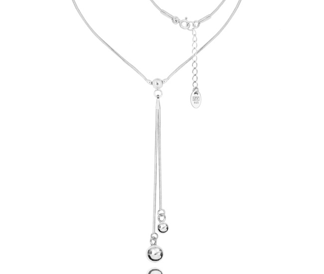 1450 naszyjnik srebrny 925 wisiorek z kuleczkami