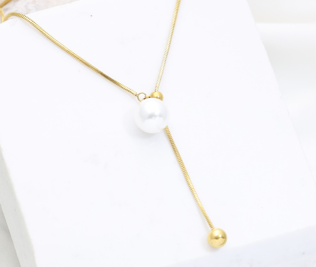 Naszyjnik pozłacany długi z regulowanym wisiorkiem 1857/15