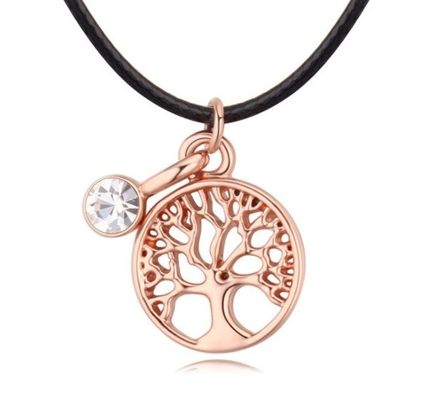 NK599/810 NASZYJNIK choker  złocony drzewko