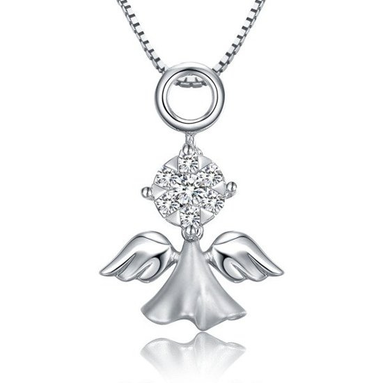 1064/2 wisiorek srebrny aniołek rodowany