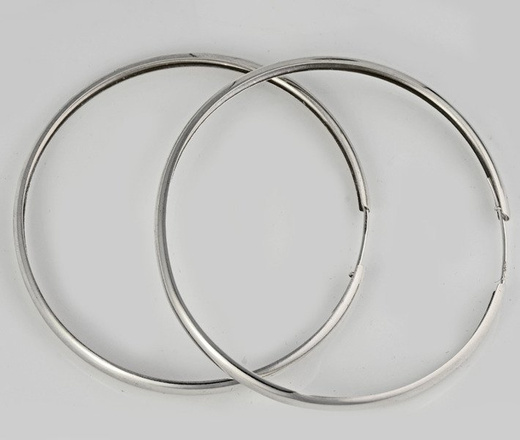 480/184 kolczyki srebrne koła 62 mm