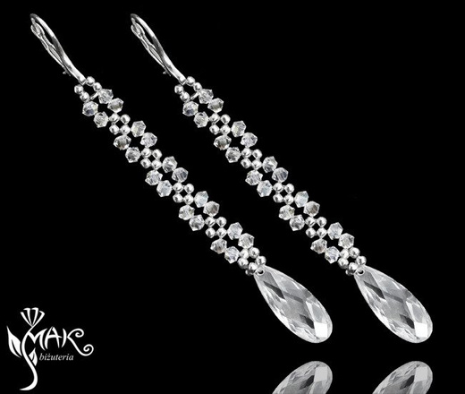 568 biżuteria ślubna komplet crystal