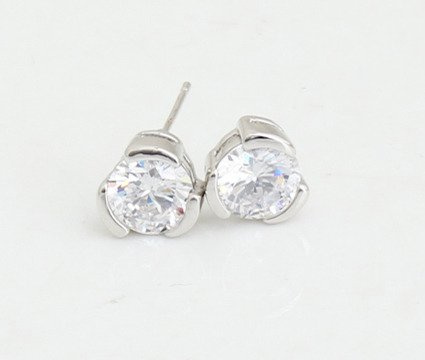 Kol 599/637 kolczyki srebrne wysadzane krystalicznymi cyrkoniami, wkrętki