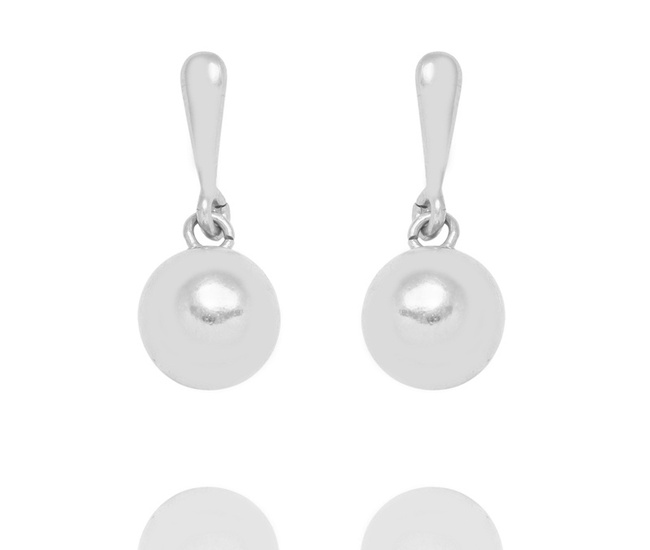 Kolczyki srebrne 925 kulki 10 mm 1762