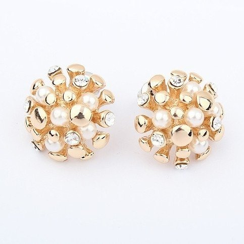 Kol  599/97 kolczyki kryształy złocone