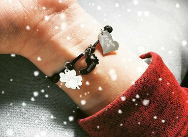 BR843 BRANSOLETKA Z GRAWEREM, SREBRO 925