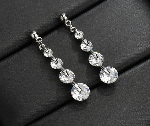 599/1066 kolczyki eleganckie na ślub