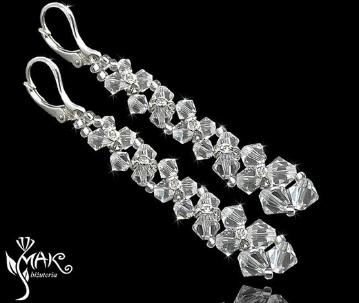 NK 287 crystal naszyjnik biżuteria ślubna