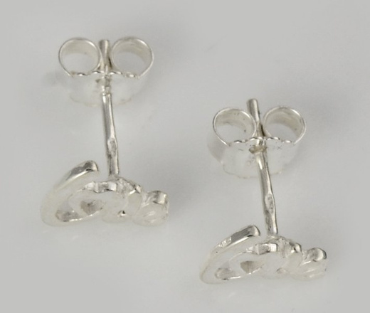 480/267 kolczyki srebrne 925 LOVE