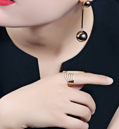 p599/703 PIERŚCIONEK obrączka POTRÓJNA