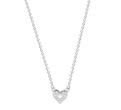 1064/20 Naszyjnik srebrny 925, serce z cyrkoniami