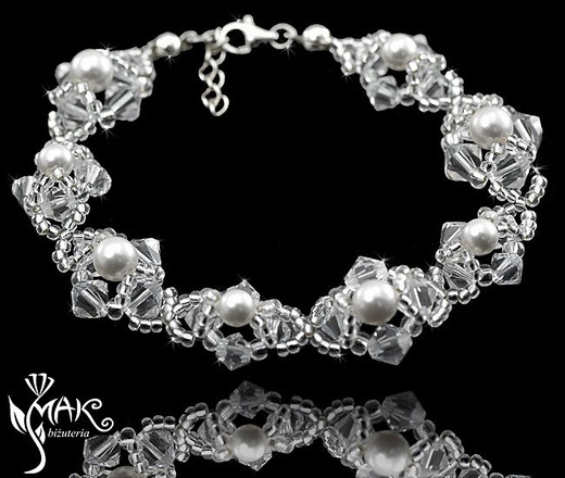 NK313 NASZYJNIK Z KRYSZTAŁÓW SWAROVSKI ELEMENTS biżuteria ślubna