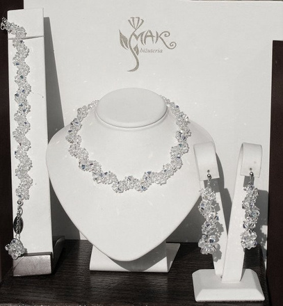 162 komplet biżuteria ślubna