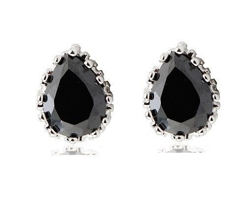 Kol  599/24  kolczyki  kryształy białe złoto