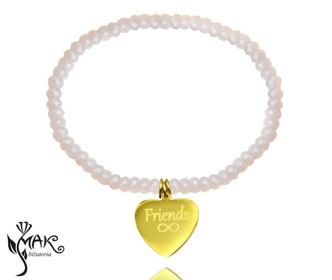 BR728 BRANSOLETKA Z GRAWEREM LASEROWYM, SREBRO 925 kryształki