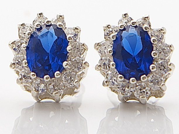 KOL234 kolczyki srebrne z cyrkonią