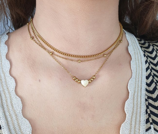 1232/15 naszyjnik złoty kulkowy kuleczki