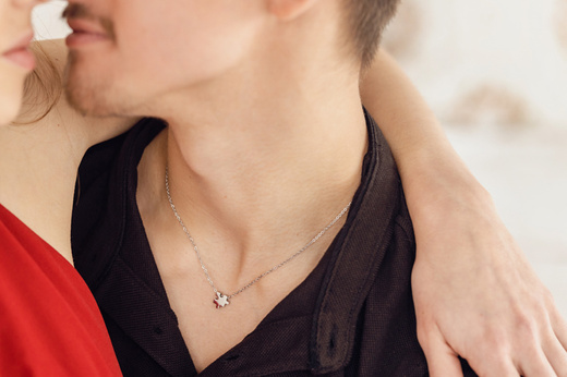 1489 naszyjniki dla pary puzzle z grawerunkiem stalowe