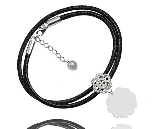 BR486 BRANSOLETKA Z GRAWEREM, BRANSOLETKA GRAWEROWANA Kwiat