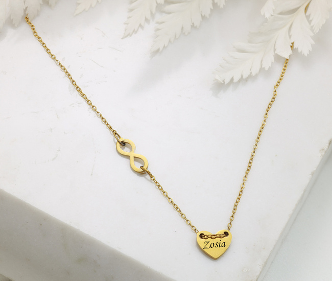 Naszyjnik dla mamy z grawerunkiem pozłacany 1794/23