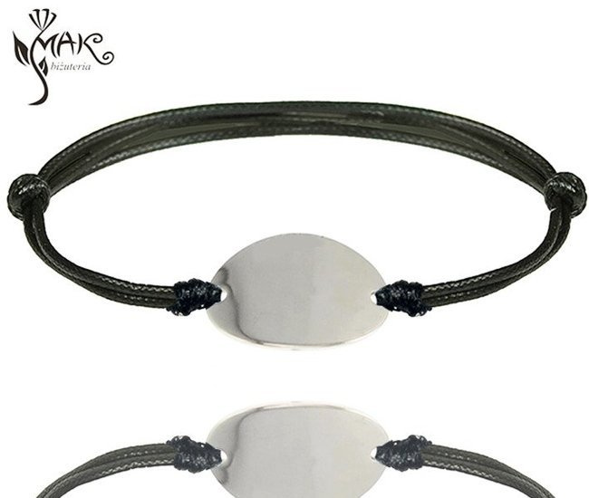 BR639 BRANSOLETKA Z GRAWEREM SREBRO 925