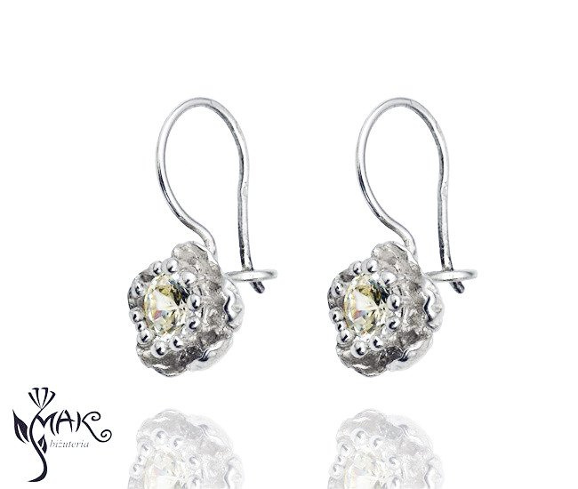 KOL480/7 KOLCZYKI SREBRNE Z CYRKONIĄ